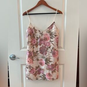 L'AGENCE Sequin Spaghetti NWT Strap Cami